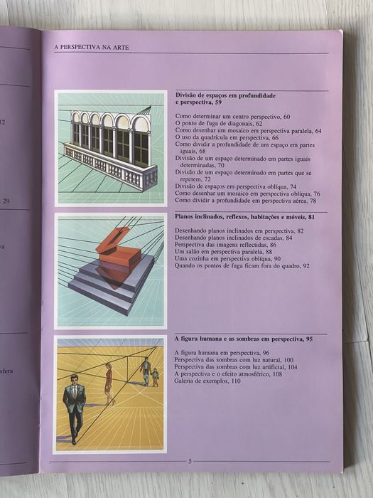 Livro sobre perspectiva na arte