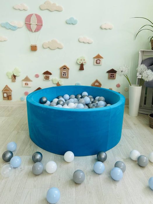 Сухой бассейн серый с шариками и без. Сухий басейн з кульками. Наложка