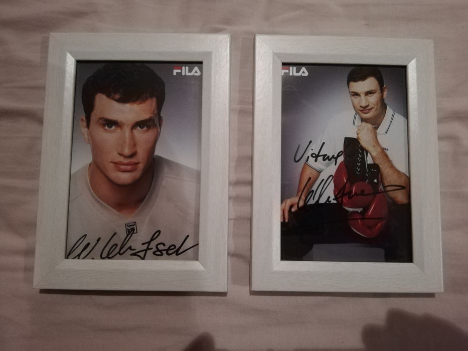 Fotografias autografadas por lendas do boxe mundial (portes grátis)