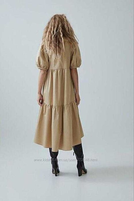 Zara поплінове плаття