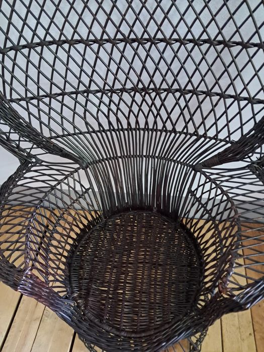 Cadeira boho / pavão em verga