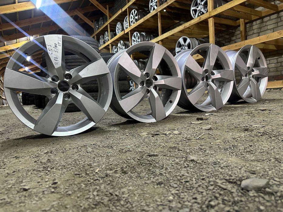 Диски оригінал 5/100 R17 6.5J ET39 комплект VW T-Cross Фабія Polo