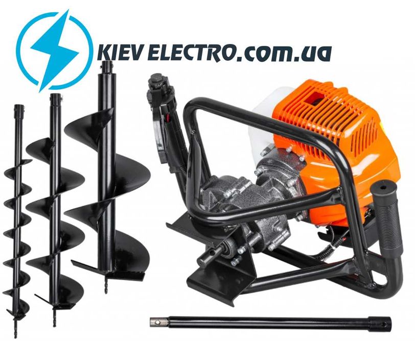 Мотобур LEX LXGD670 3 шнека, 10/20/30 см (6,7л.с/52куб)ЗЕМЛЕБУР Польша