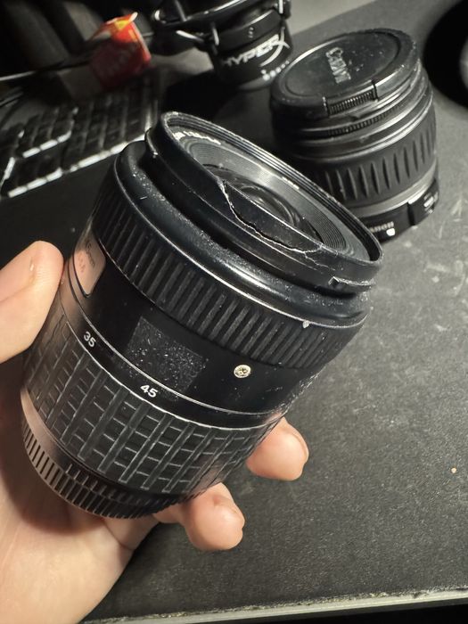 Обьектив Canon  efs 18-55, Olympus digital 14-45