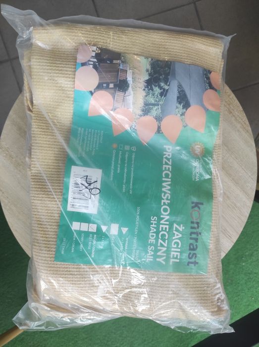 Żagiel przeciwsłoneczny 3m na taras balkon