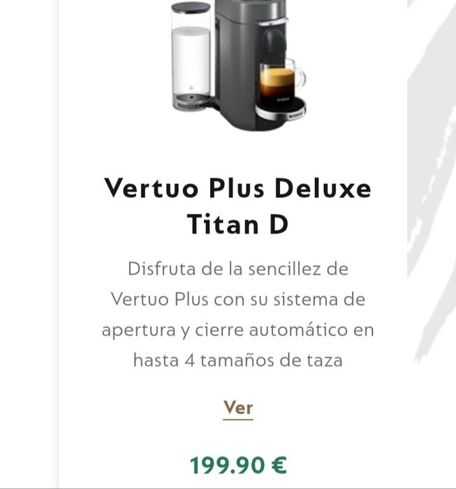 Máquina de café Nespresso vertuo
