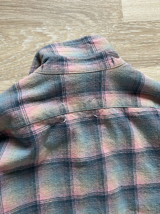 VERY RARE MAISON MARGIELA pendletton flannel shirt aw2020 white label number runway archive фланелева сорочка рубашка