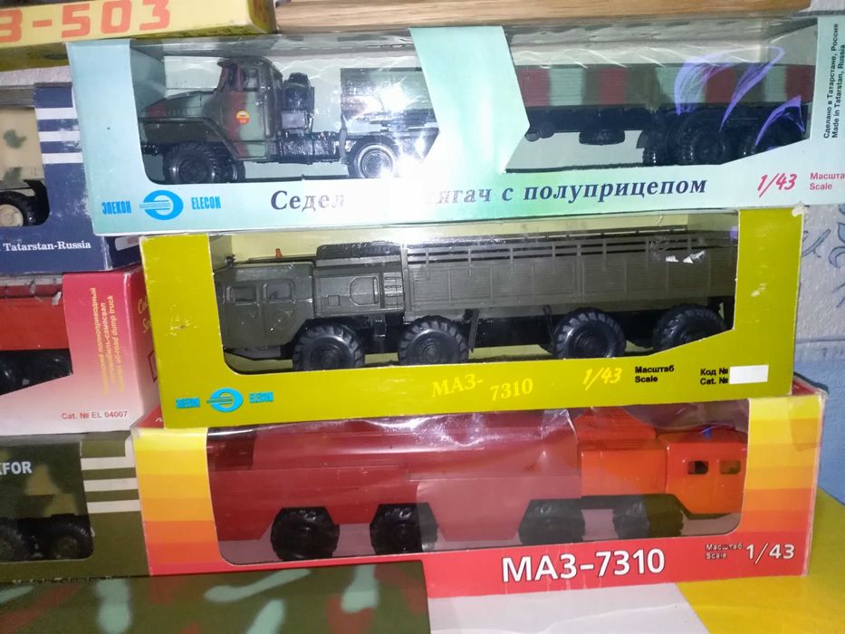 Коллекционные модели грузовые.1/43