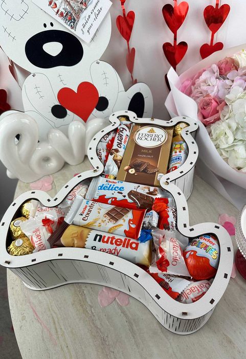 ПОД ЛЮБОЙ БЮДЖЕТ! Подарок на 8 марта девушке. Бокс со сладостями