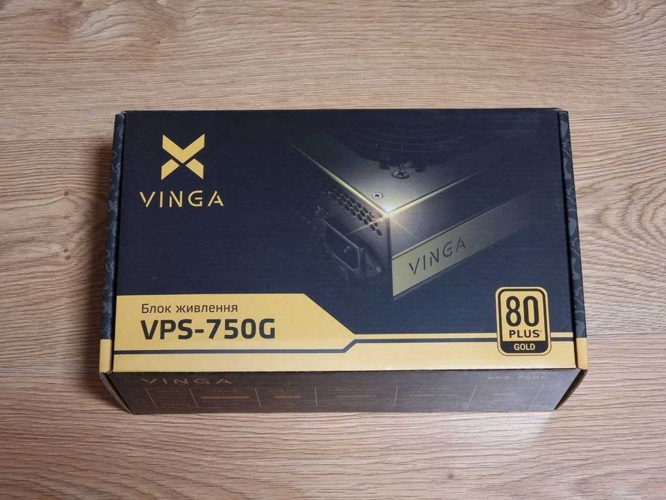 Блок живлення Vinga VPS-750G (750W, Gold, модульний, японські конденсатори)