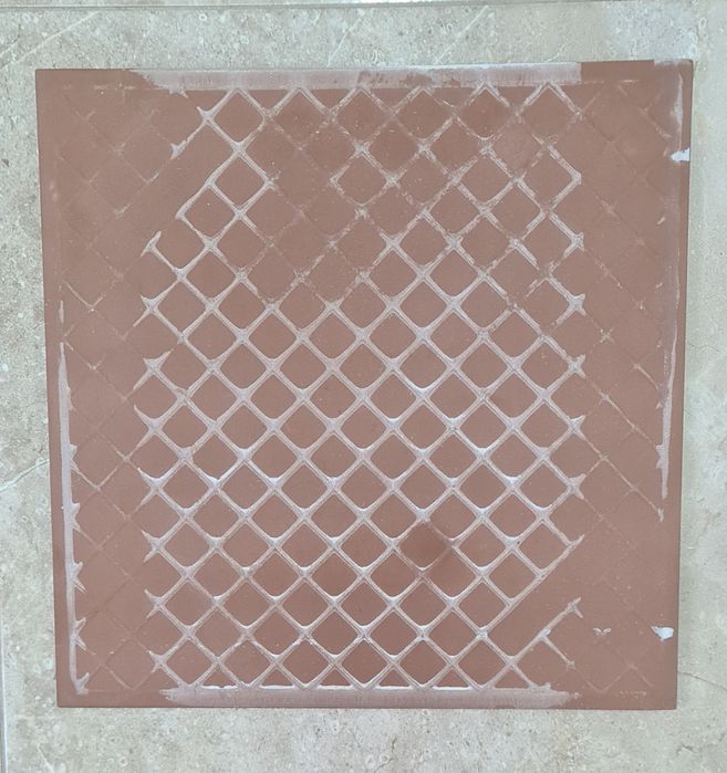 Azulejos Azuliber 33,5×33,5 cm - Novos, bege/branco com brilho - 52 unidades