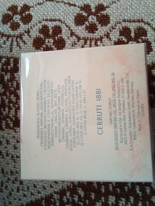 Perfumy Cerruti 1881