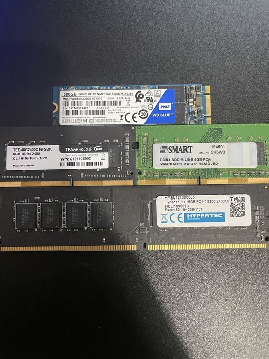 HD / SSD / Memorias Ram