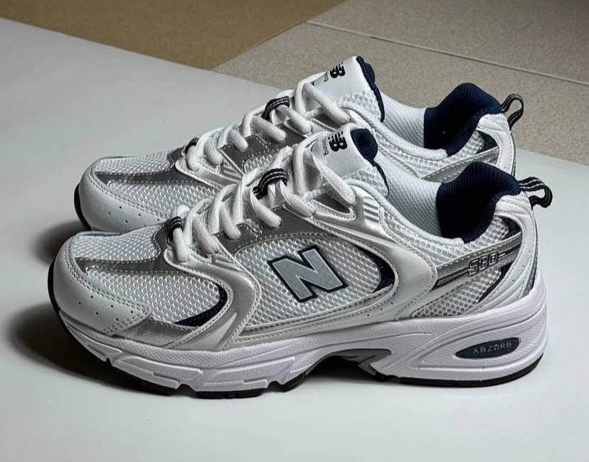 Ньюбеленсы 530 серебреные, Женские кроссовки