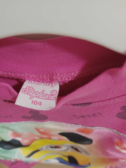 Śliczna bluzka tunika z Minionkami 104