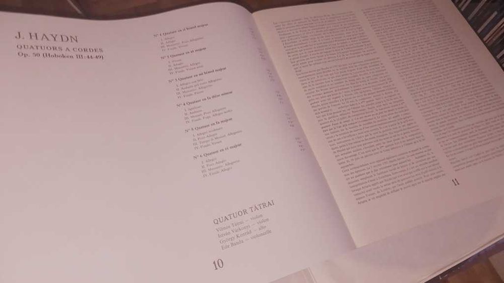 J. HAYDN - String Quartets Op. 50 - TÁTRAI QUARTET 3xLP - Hungaroton