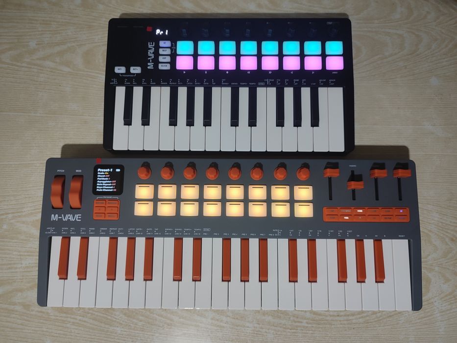 Міді клавіатура M-VAVE SMK-25  та M-VAVE SMK-37elite
37-клавішний п