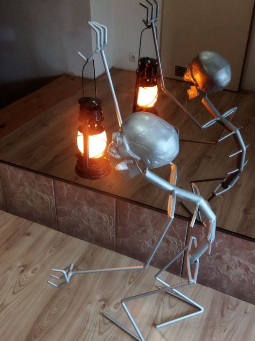 Lampa lampka ludzik kościotrup