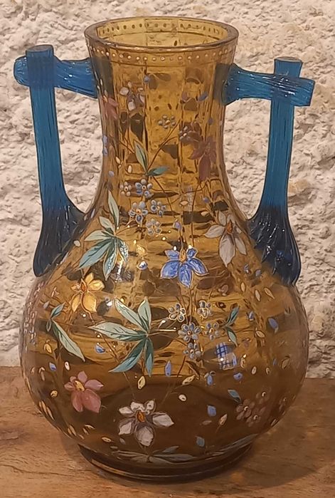 Jarra de vidro Arte Nova "Legras, Montjoye" c. 1890