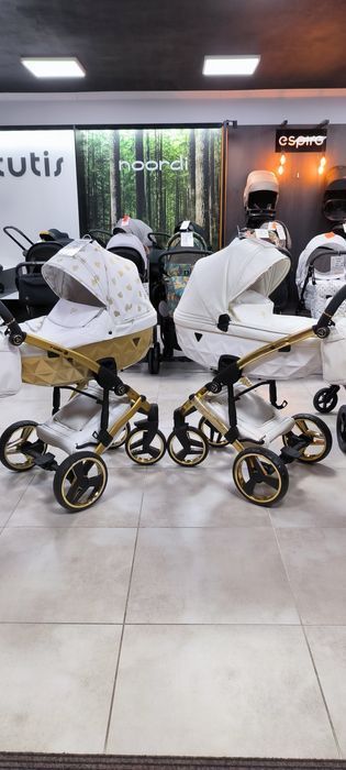 Junama Diamond biała na złotym stelażu PROMOCJA