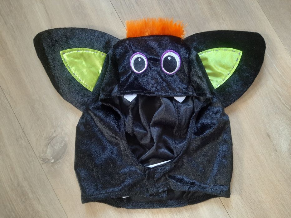 Nietoperz strój przebranie kostium + czapka 92, 18-24 miesiące