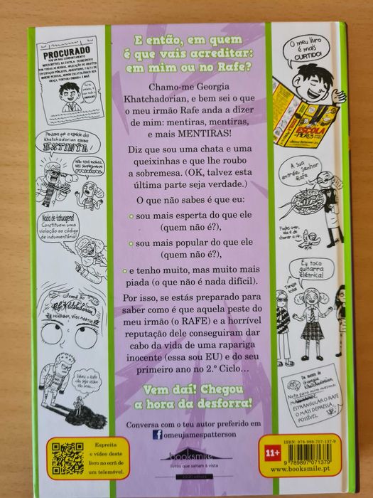 Livro juvenil da coleção "Escola" de James Patterson