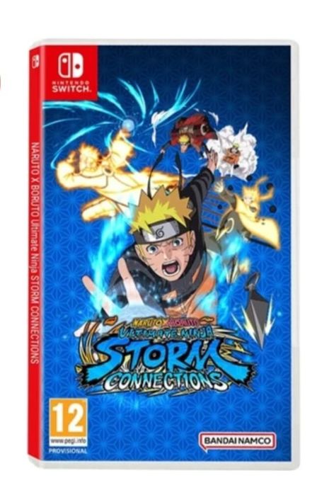 Jogo de ação Naruto x Boruto para Nintendo Switch.

- Edição Ultimate Ninja Storm Connections.
- Classificação etária: 12 anos.

Não tenho a caixa