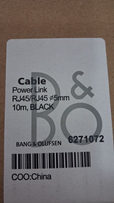 Cabos Rj45 - Rj45 Powerlink Bang & Olufsen