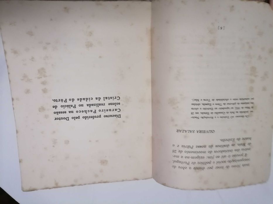 Livro do Estado Novo 1935 Comemoração do 28 de Maio ( União Nacional)