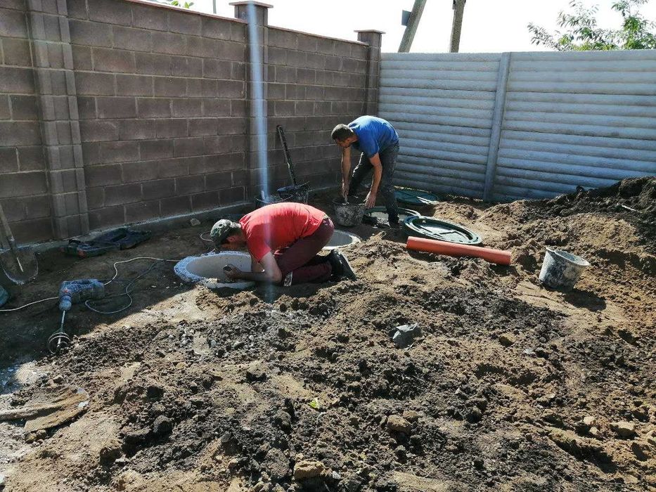 Канализации под ключ. Выкопать канализацию. Копка выгребных ям.Септики