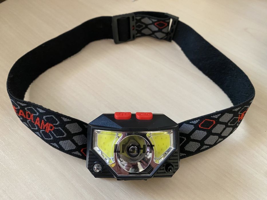 Налобний ліхтарик сенсор руху акумуляторний