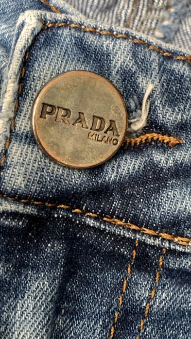 Jeansy damskie Prada Milano 27 niebieskie cudo