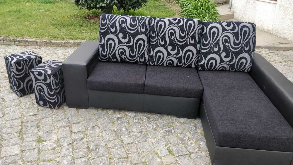 Sofá 3 Lugares com Chaise Longue