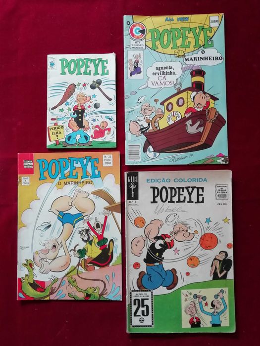 Popeye - Lote de banda desenhada antiga