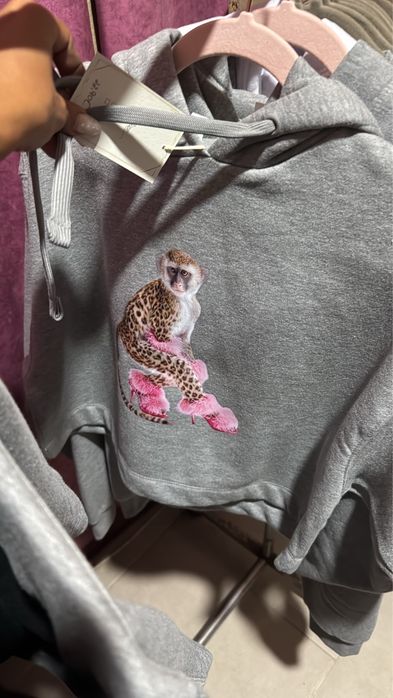 Hoddie crop top cardado