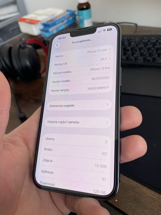 Iphone 13 pro 128GB + 8x etui ( bateria 79%)