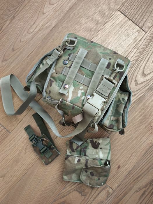 Сумка для протигаза GSR Gas Mask Respirator Field Pack Bag/Сухарка. MTP Британія, мультикам оригінал. б/у.