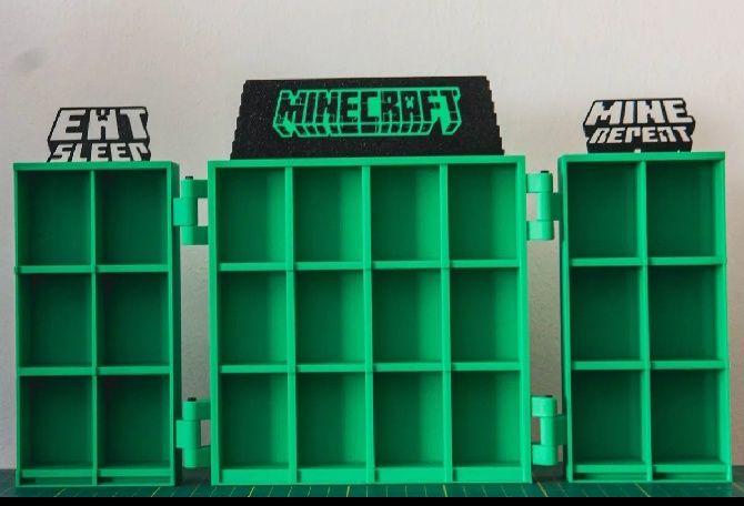 Стенд / Підставка / Поличка для Фігурок Kinder Minecraft з Майнкрафт