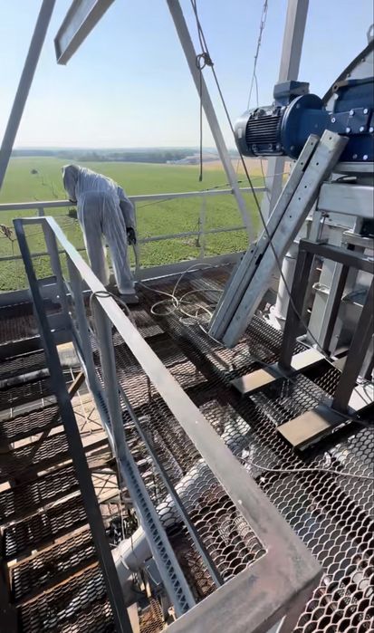 фарбування Покраска дахів складів ангарів ферм фасадів побілка вапном