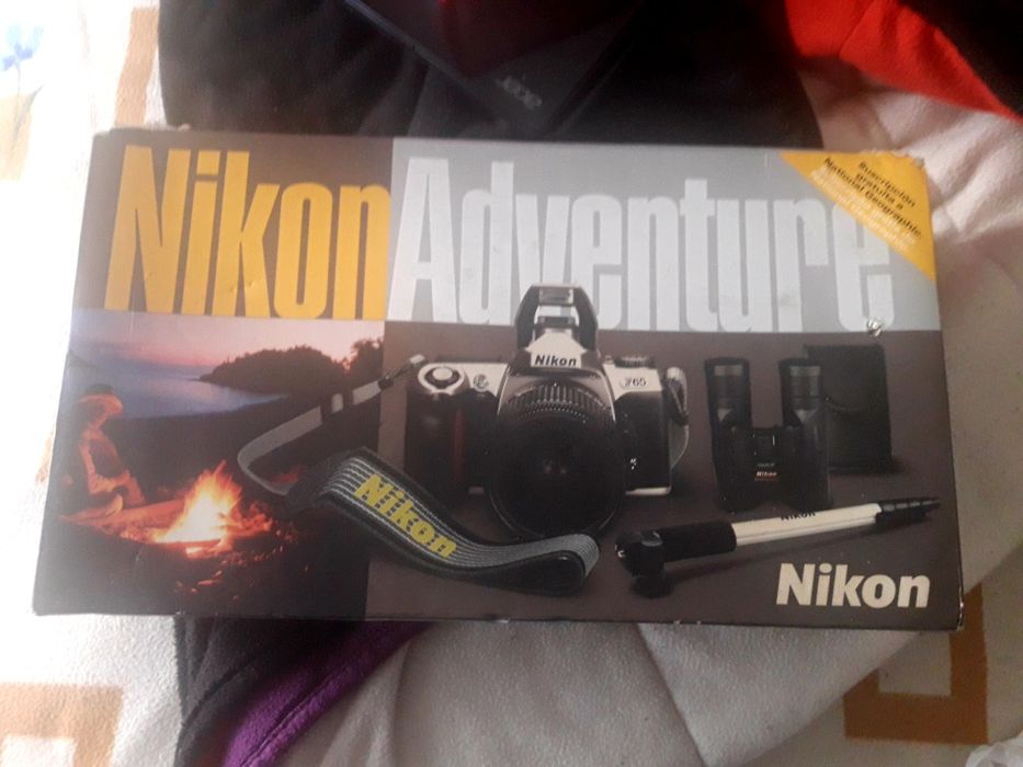 Camera Nikon F65 vintage+objetiva Nikon +mono tripe, coleção