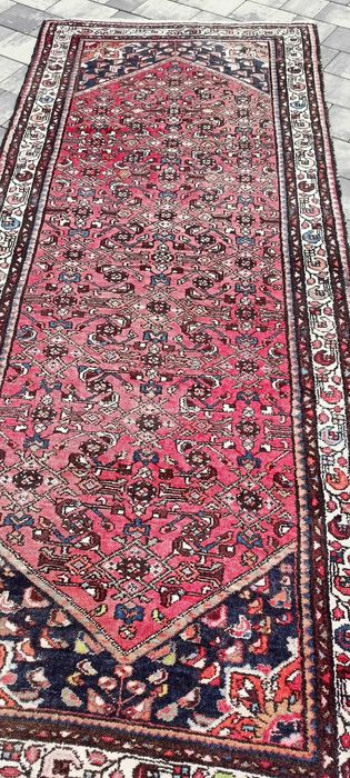 Hamadan dywan wełniany tkany ręcznie 276 x112 cm wełna perski