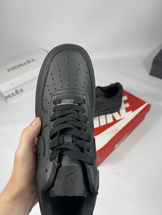 (БЕЗ ПЕРЕДОПЛАТИ) Кросівки Nike Air Force 1 Black чорні найк ар форс