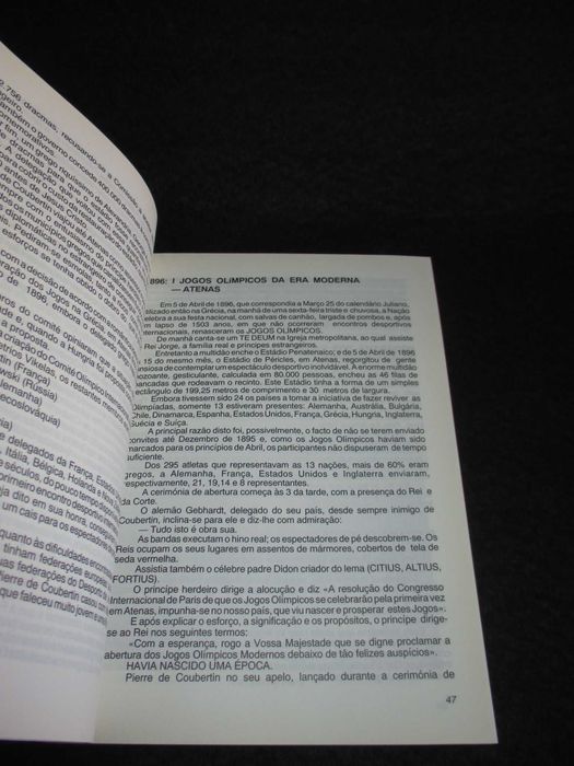 Livro Jogos Olímpicos e Olimpismo João Marreiros