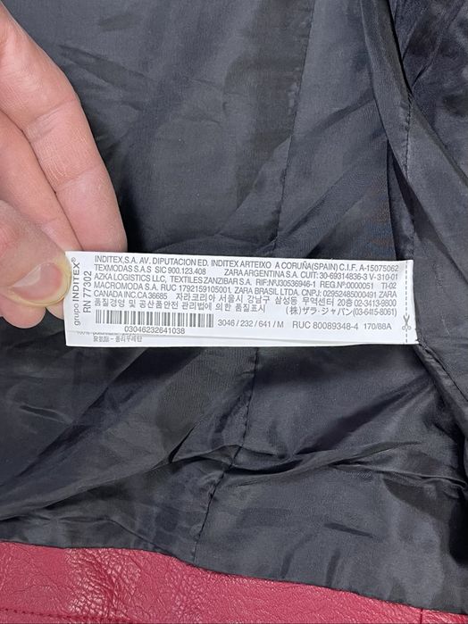 Zara Basic Outerwear куртка косуха S-M размер женская экокожа кожанка