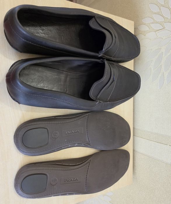 Чоловічі туфлі мокасини лофери Prada розмір 43-44