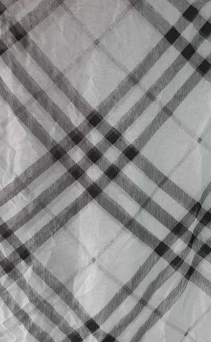 Шарф шелковый серо-черный Burberry