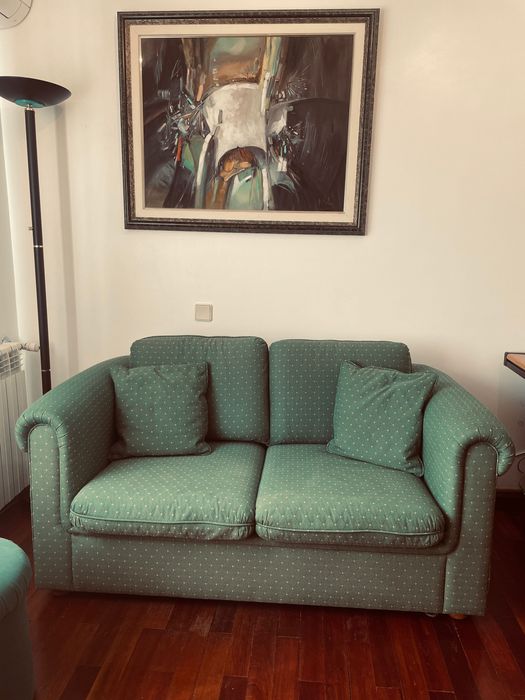Sofa cama + almofadas