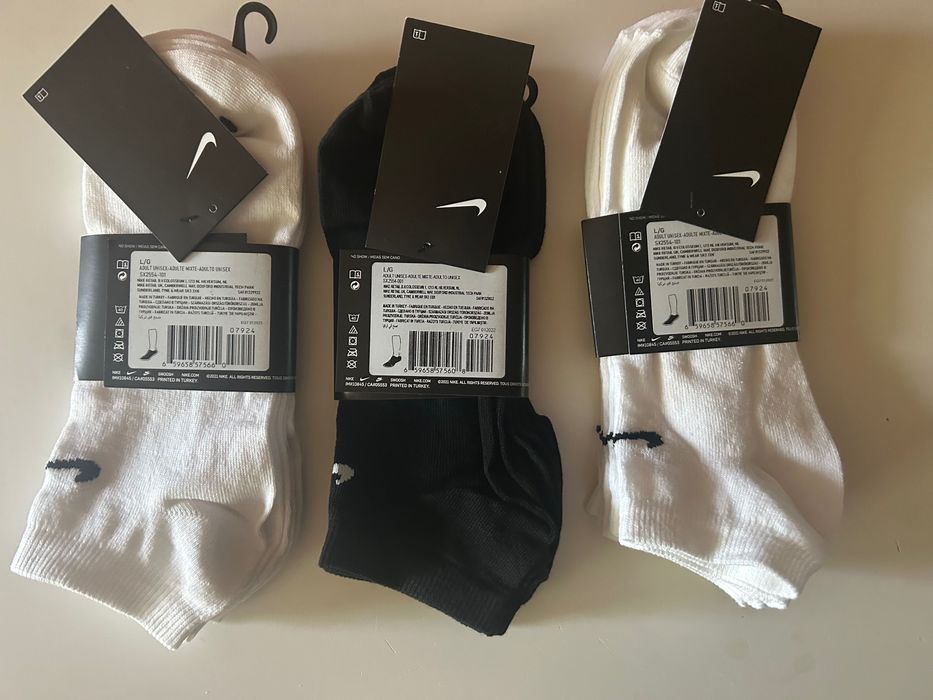 Skarpetki NiKE r. 42 - 46 3x 3pack - 9 sztuk