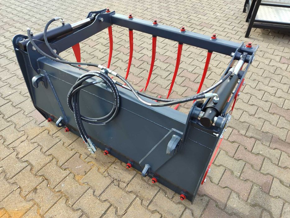 Krokodyl obornika 1,0m-2,4m osprzęt ładowacza czołowego od ręki transport gratis