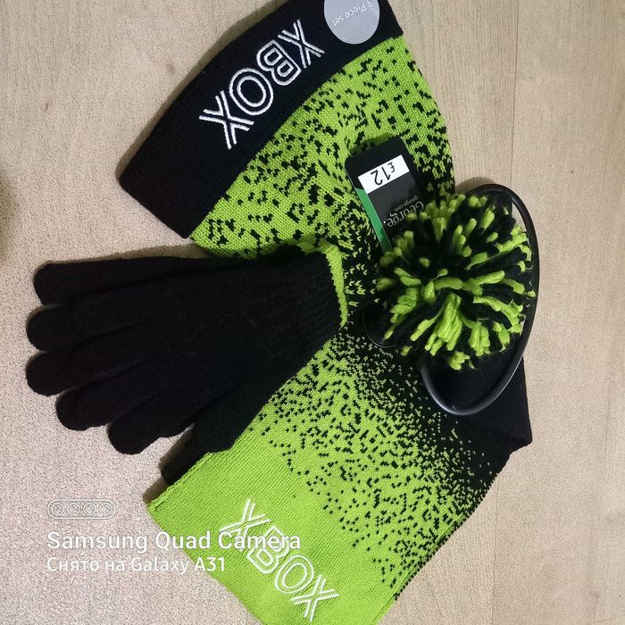 Шапка, шарф,перчатки  3-5р